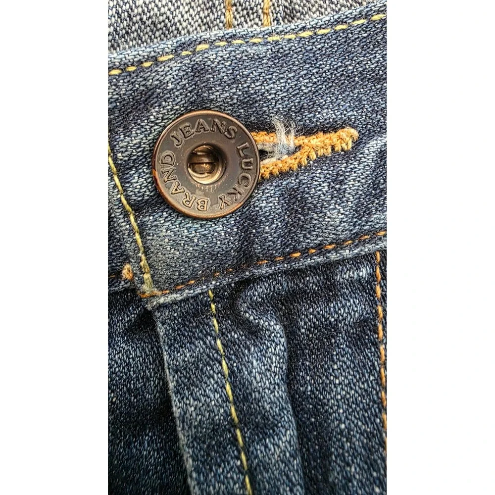 Lucky Brand 181 Relaxed Straight Jeans Mens 36x32 Blue Denim 100% Cotton